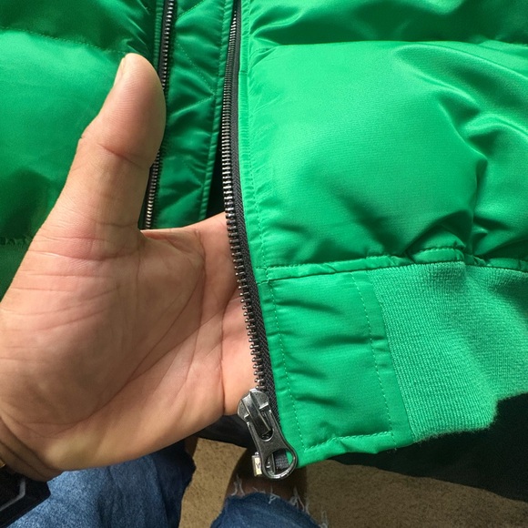 River Island Green Bomber Jacket - Picture 3 of 11